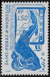 St Pierre & Miquelon #483 MNH Stamp - Cod - Fish