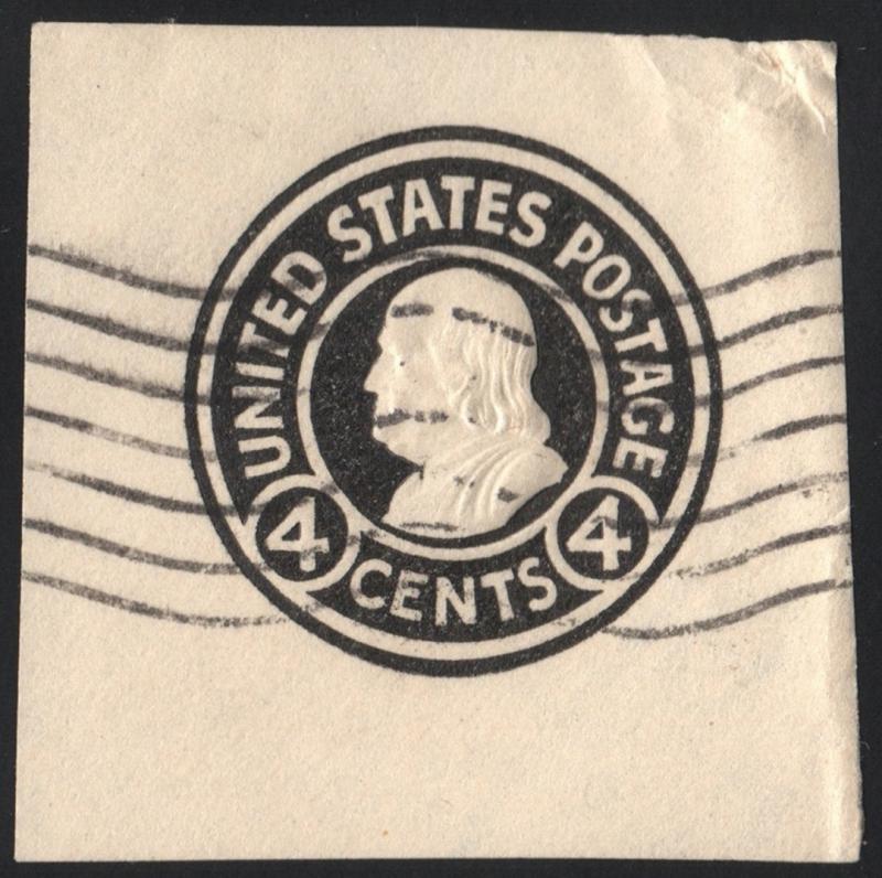 SC#U440 4¢ Franklin Cut Square (1916) Used