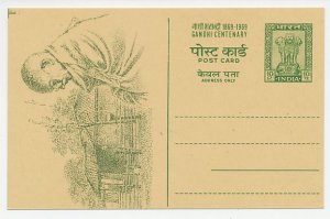 Postal stationery India 1969 Mahatma Gandhi 