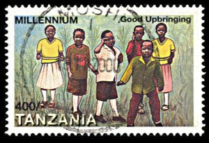 Tanzania 1877, postally used, Goals For the New Millennium