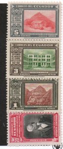 Ecuador C98-C101 Set Mint hinged