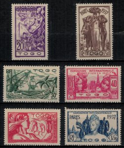 Togo #258-63*  CV $17.50