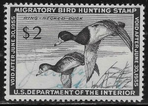 Scott # RW21  Lot E386  $2.00 Migratory Bird Hunting Stamp  Used