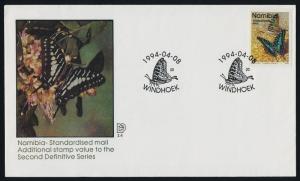 Namibia 745A on FDC - Butterfly