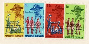 Maldive Islands #278-81 MNH cpl scouting