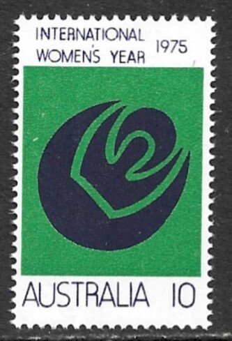 AUSTRALIA 1975 International Women's Year Issue Sc 609 MNH