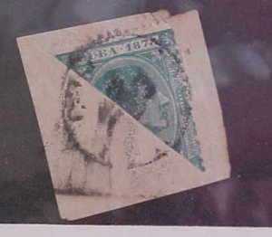 CUBA BISECT #79A cat.$100.00 on COVER, THIS IS A PIECE