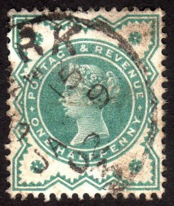 1900, Great Britain, 1/2p, Used, Sc 125, Sg 213