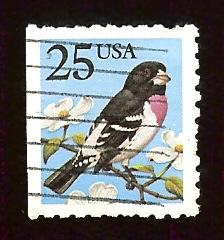 US #2284 25¢ Bird - Grosbeak