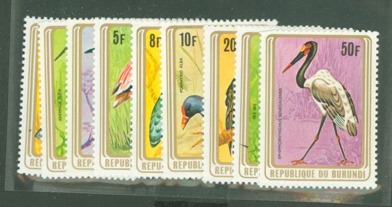 Burundi #548-56 Mint (NH) Single (Complete Set)