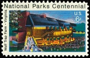 1972 United States USA 1068 100 Years of Wolf Trap Farm National Park