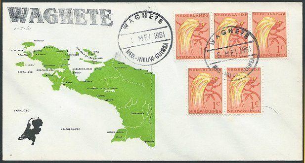 NETHERLANDS NEW GUINEA 1961 cover WAGHETE cds..............................46286