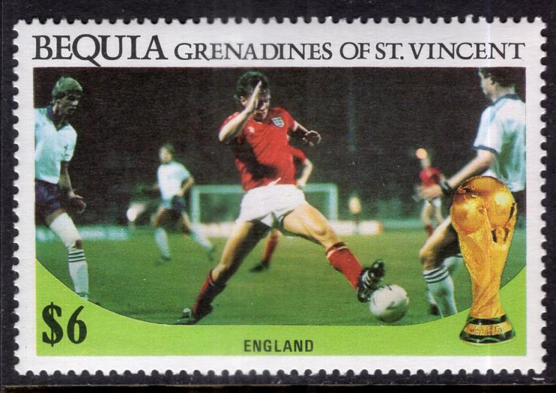 St Vincent Grenadines Bequia 229 Soccer MNH VF