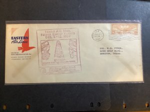 ICOLLECTZONE FF First Flight 1937 Texas AirMail Eastern Airlines Cover (C000)