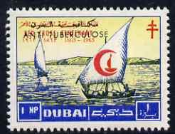 Dubai 1964 Anti-Tuberculosis Campaign overprint on Red Cr...