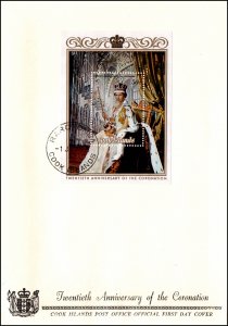 Cook Islands 350 Souvenir Sheet U/A FDC