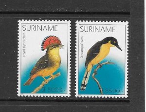 BIRDS - SURINAME #1280-81 MNH