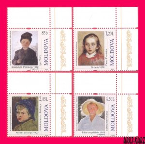 MOLDOVA 2012 Art Paintings Children Portraits 4v Mi 783-786 MNH