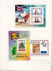 Grenada Stamp Collection    ......see details below