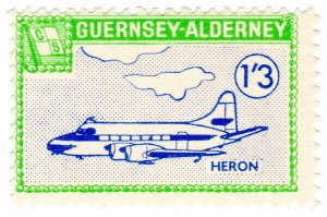 (I.B) Guernsey Cinderella : Alderney 1/3d (Commodore Shipping) no overprint