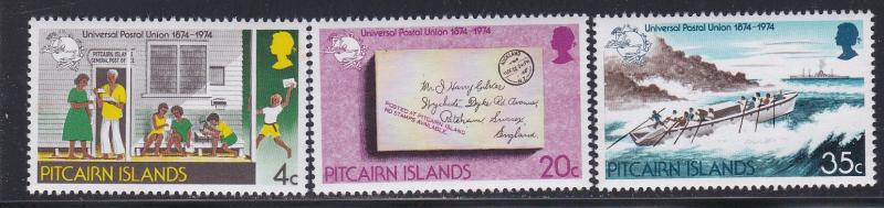 Pitcairn Islands # 141-143, UPU Centennial, NH, 1/2 Cat.