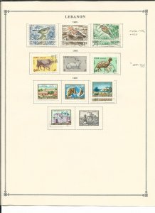 Lebanon Collection 1965-1972 on 3 Scott International Pages