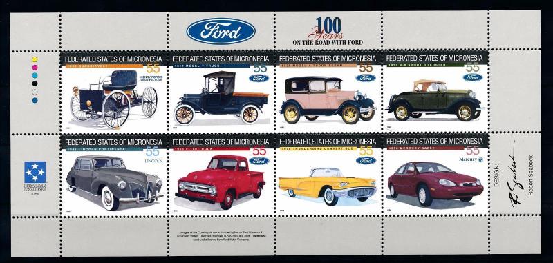 [56878] Micronesia 1996 Ford Motorvehicles Cars MNH