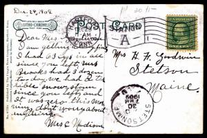 1909 GOODWIN PARK, HARTFORD, CT - POSTAL CARD - U.S. #331 FRANKING (ESP#3328)