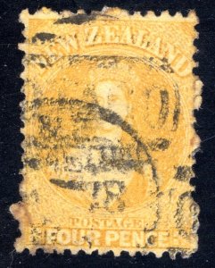 New Zealand #49 Used, F    Cat $2100 ...  4330049