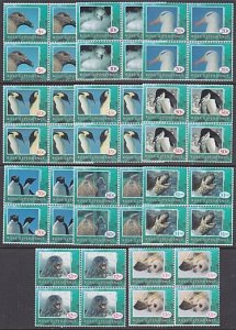 NEW ZEALAND ROSS DEPENDENCY 1994 definitive set MNH blocks of 4............A6169