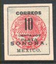 MEXICO 411 10cts PLATA SONORA REVOLUTIONARY ISSUE UNUSED(270