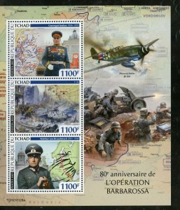 CHAD 2021 80th ANNIVERSARY OF OPERATION BARBAROSSA SHEET MINT NEVER HINGED