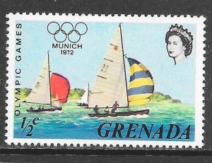 Grenada 457: 1/2c Sailing, MH, VF
