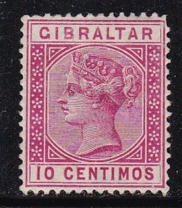 Album Treasures Gibraltar  Scott # 30  10c  Victoria  Mint Hinged