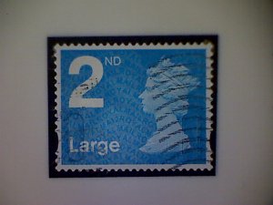 Great Britain, Scott #MH391, 2012, used, Machin, 2nd Large, bright blue