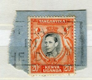BRITISH KUT; 1938-40s early GVI issue used value, fine Postmark PIECE
