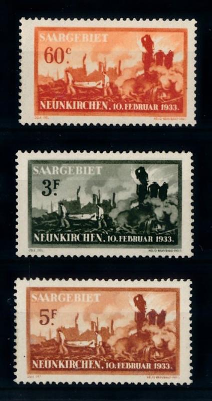 [70112] Germany SAAR Saargebiet 1933 Explosion Accident Mint Re-gummed