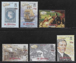 St Helena Scott #'s 762 - 767 MNH