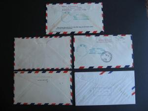 USA 5 old airmail weeks, flights etc covers, worth checking out!