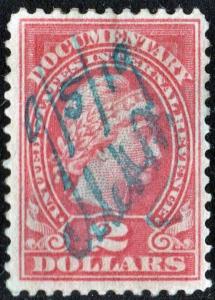 R241 $2.00 Liberty Documentary Stamp (1917) Used