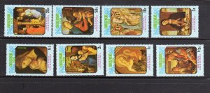 GRENADA GRENADINES #32-39 1974 CHRISTMAS MINT VF NH O.G