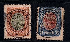 1920 Suomi Finland Russia Ingrie Inkeri North Ingermanland used CTO stamps