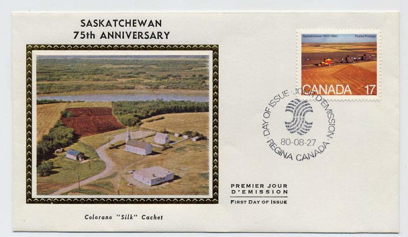 Canada First day cover #863, Wheat Fields