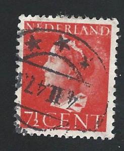 Netherlands SC# 217 - Queen Wilhelmina, brt red used