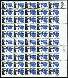 1557, 10¢ Red Shifted - Looks Like Red Color Omitted Error Sheet - Stuart Katz