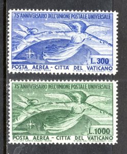VATICAN Sc#C18-9 1949 UPU 75th Anniversary MLH