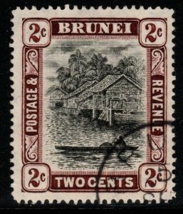 BRUNEI SG36 1911 2c BLACK & BROWN FINE USED