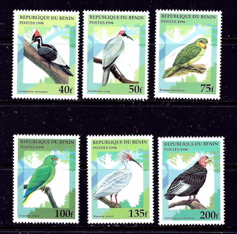 Benin 890-95 MNH 1996 Birds