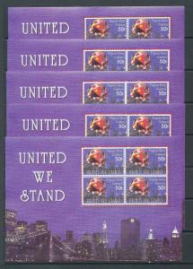 PAPUA NEW GUINEA PNG 2002 United We Stand MNH Sheet x 5(Pap156)