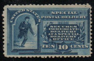 USA #E1 F/VF OG LH, thins, vivid color! Retail $550